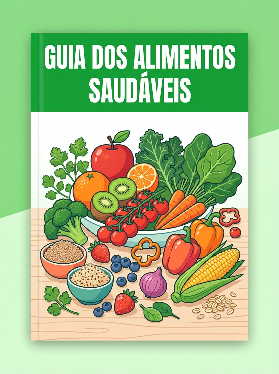 Capa do ebook Guia dos Alimentos Saudáveis